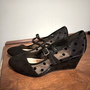 Torrid Black Wedges, Size: 9W